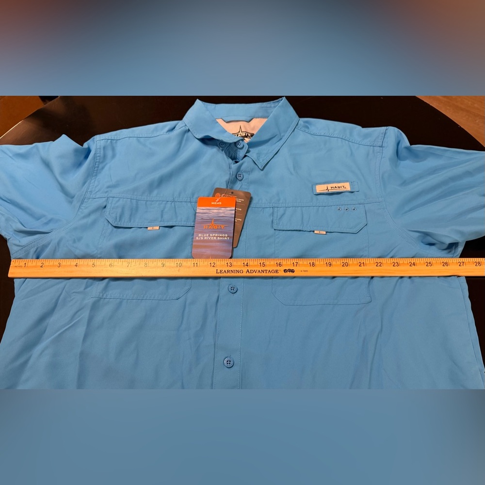 NWT HABIT Short Sleeve Springs UPF Quick Dry River Shirt Outdoor Camping Size XL - Picture 7 of 9